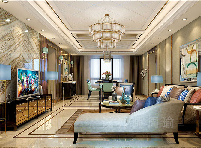 大鸡巴免费视频世纪江尚三室两厅168平装修设计效果欣赏